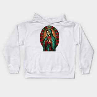 La Virgen de Guadalupe Our Lady of Guadalupe Kids Hoodie